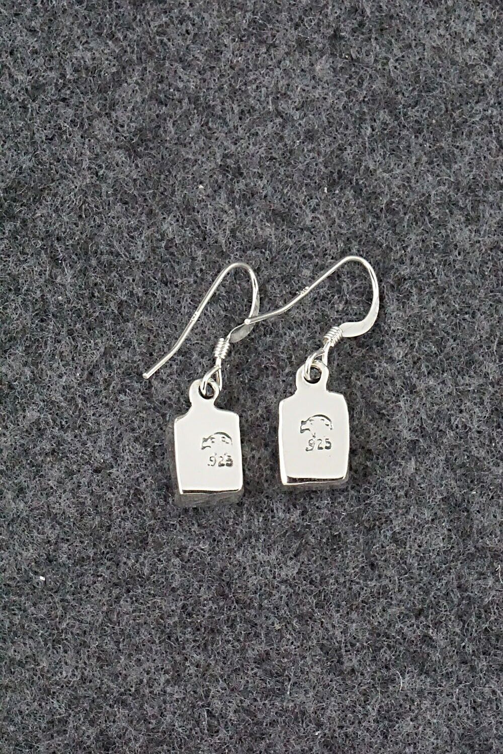 Turquoise & Sterling Silver Earrings - Lee Shorty