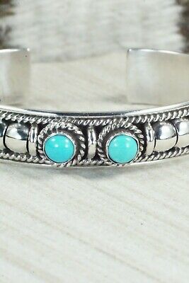 Turquoise & Sterling Silver Bracelet - Thomas Charley