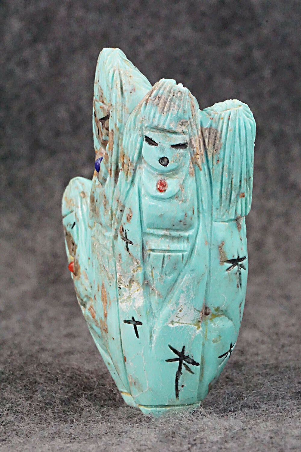 Corn Maiden Zuni Fetish Carving - Sandra Quandelacy
