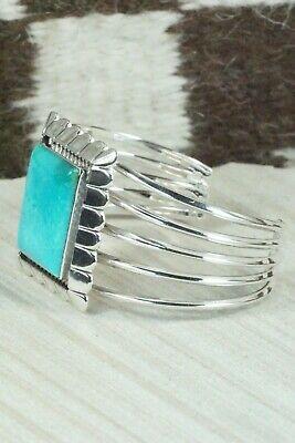 Turquoise and Sterling Silver Bracelet - Samuel Yellowhair - High Lonesome Trading