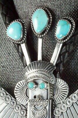 Turquoise & Sterling Silver Bolo Tie - Garret Hale