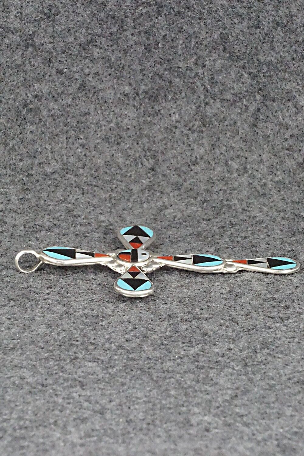 Multi Stone & Sterling Silver Pendant - Florency Lucio
