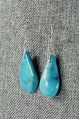 Navajo Turquoise & Sterling Silver Earrings - Native American