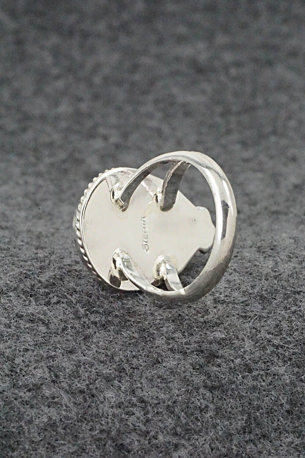 White Buffalo & Sterling Silver Ring - Benjamin Martinez - Size 6.5