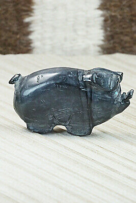 Pig Zuni Fetish Carving - Stanton Hannaweeke