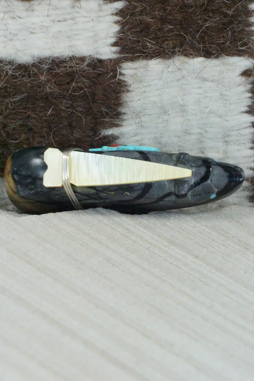 Bear Zuni Fetish Carving - Darrin Boone - High Lonesome Trading