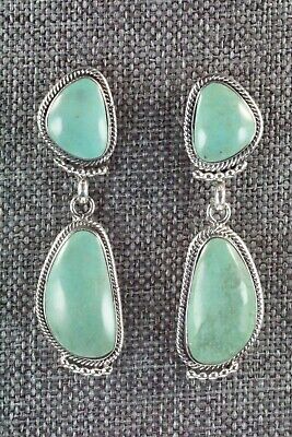 Navajo Turquoise & Sterling Silver Earrings - Sadie Jim