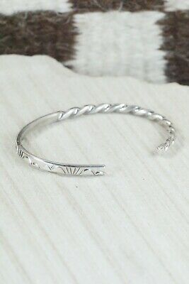 Navajo Sterling Silver Bracelet - Elaine Tahe