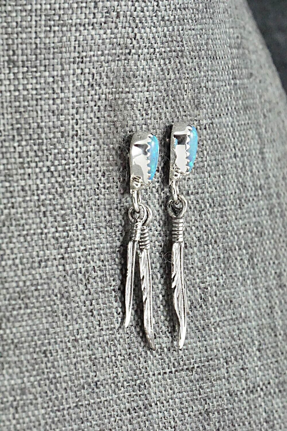 Opalite & Sterling Silver Earrings - Judy Largo