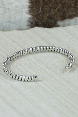 Navajo Sterling Silver Bracelet - Elaine Tahe