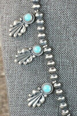 Turquoise & Sterling Silver Squash Blossom - Bobby Platero