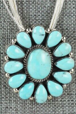 Kingman Turquoise & Liquid Silver Necklace - Greg Yazzie
