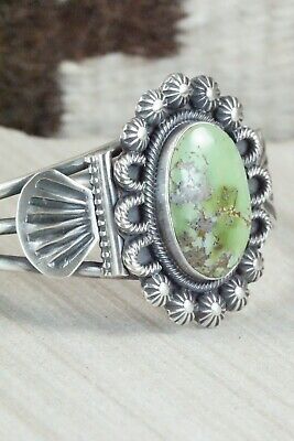 Turquoise and Sterling Silver Bracelet - Leon Martinez