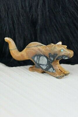 Mountain Lion Zuni Fetish Carving - Tony Mackel - High Lonesome Trading