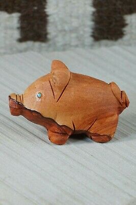 Pig Zuni Fetish Carving - Louise Ponchuella - High Lonesome Trading