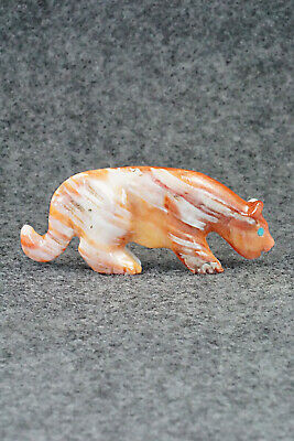 Mountain Lion Zuni Fetish Carving - Andres Quandelacy