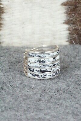 White Buffalo & Sterling Silver Ring - Claresse Kylestewa - Size 5.5