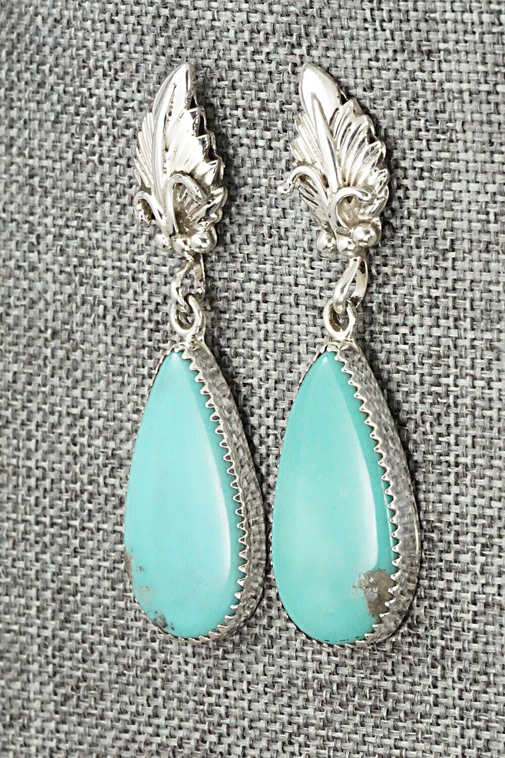 Turquoise & Sterling Silver Earrings - Annie Spencer
