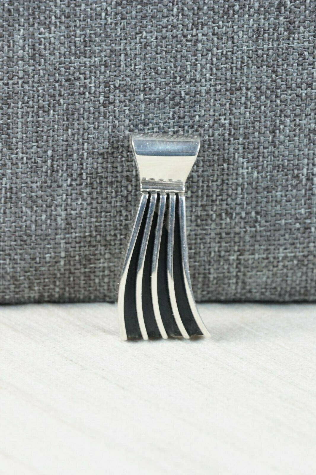 Navajo Sterling Silver Pendant - James Bahe - High Lonesome Trading