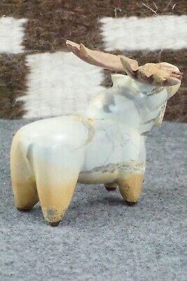 Moose Zuni Fetish Carving - Enrike Leekya