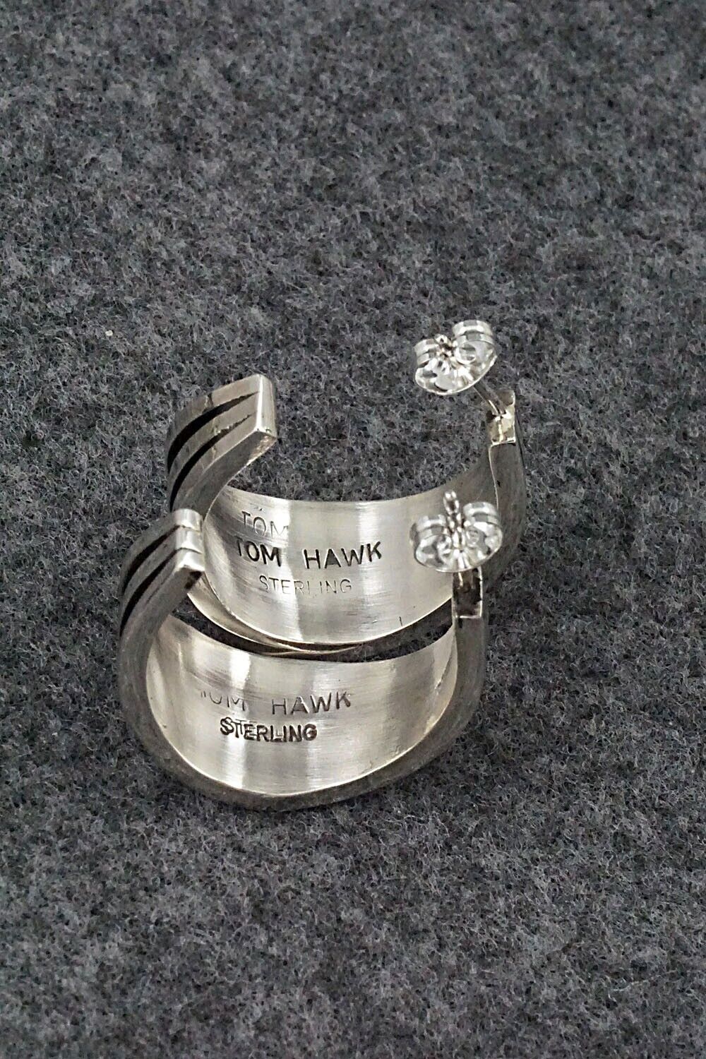 Sterling Silver Hoop Earrings - Tom Hawk