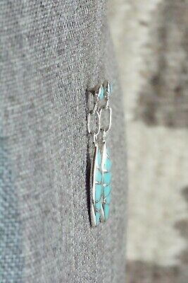 Turquoise & Sterling Silver Earrings - Danny Seoutewa