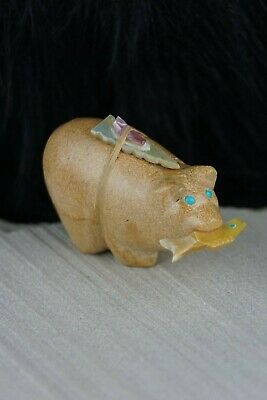 Bear Zuni Fetish Carving - Delvin Leekya - High Lonesome Trading