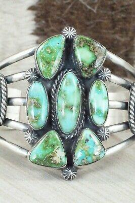 Turquoise & Sterling Silver Bracelet - Raymond Delgarito - High Lonesome Trading