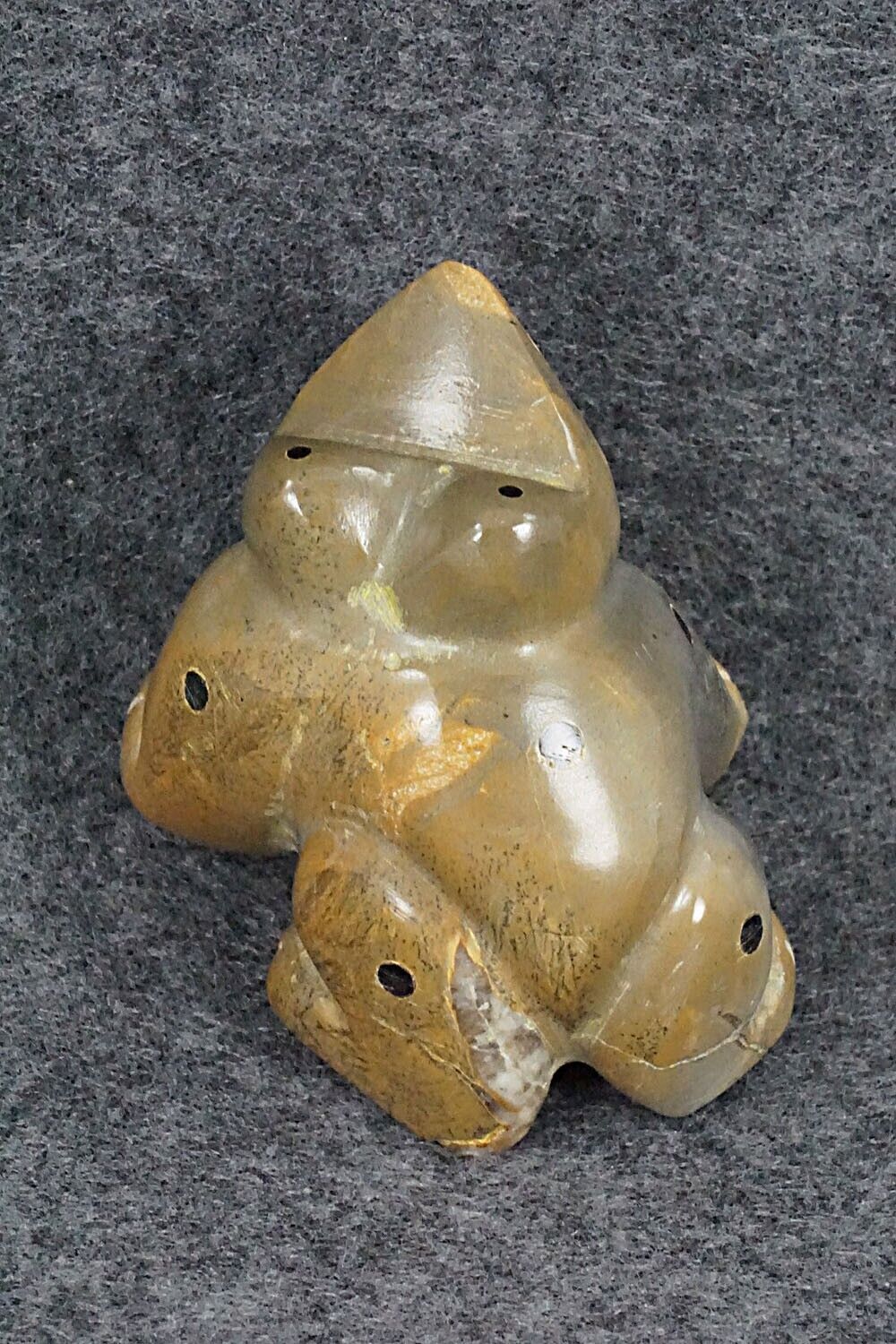 Frog Zuni Fetish Carving - Enrike Leekya