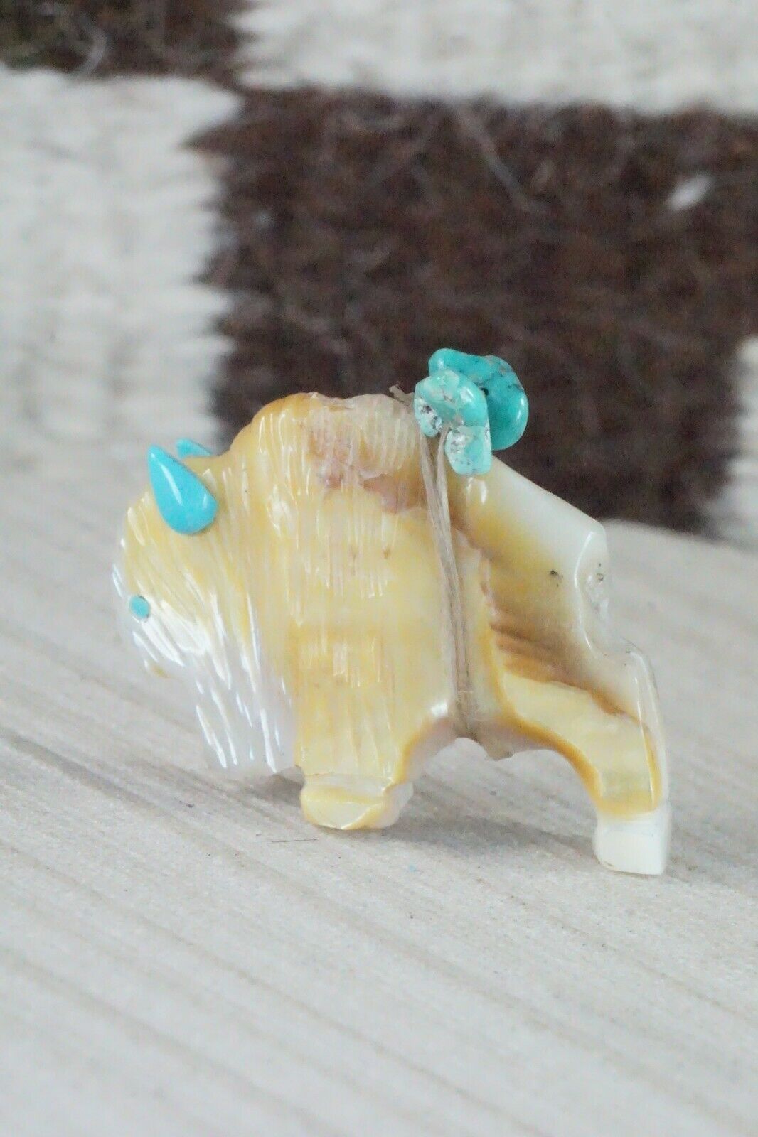 Buffalo Zuni Fetish Carving - Kevin Quam