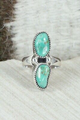 Turquoise and Sterling Silver Ring - Pricilla Reeder - Size 7