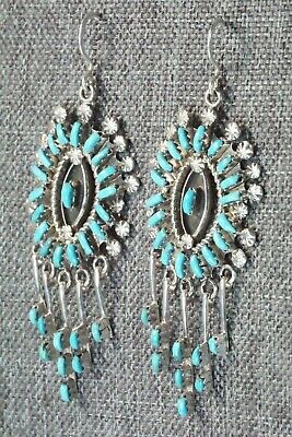 Turquoise & Sterling Silver Earrings - Keith Leekity