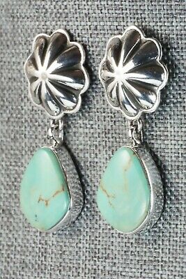 Turquoise & Sterling Silver Earrings - Lyle Piaso
