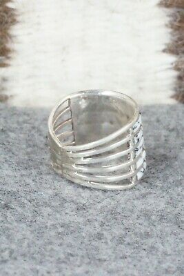 White Buffalo & Sterling Silver Ring - Claresse Kylestewa - Size 7