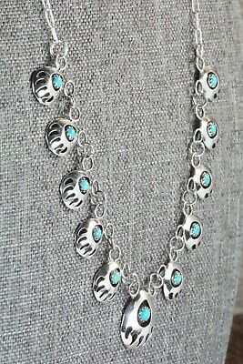 Turquoise & Sterling Silver Necklace - Leta Parker