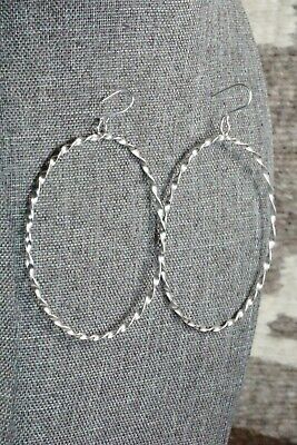 Sterling Silver Hoop Earrings - Nashina Tsosie