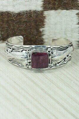 Spiny Oyster & Sterling Silver Bracelet - Darrell Morgan