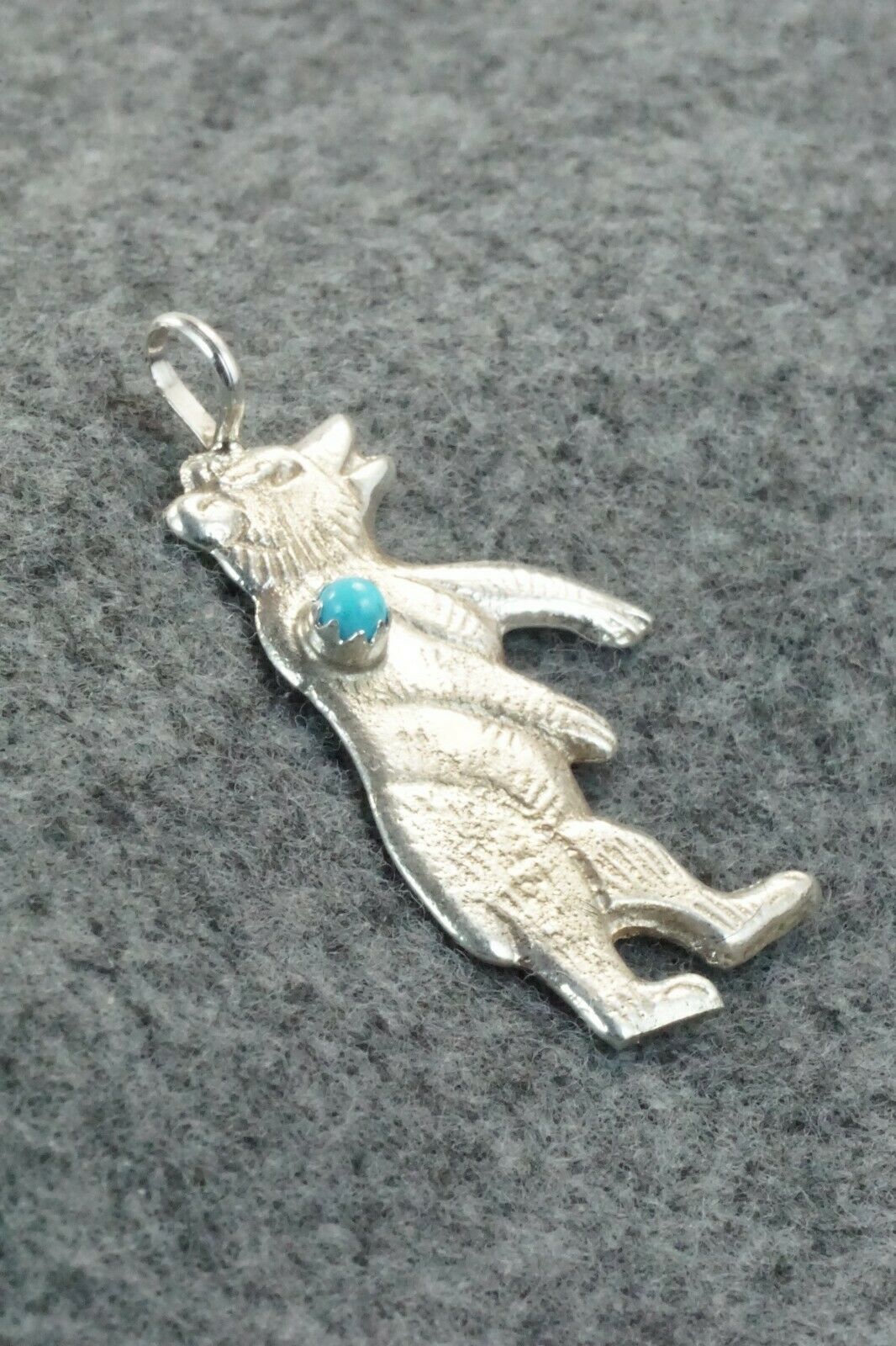 Turquoise & Sterling Silver Pendant - Lorraine Chee