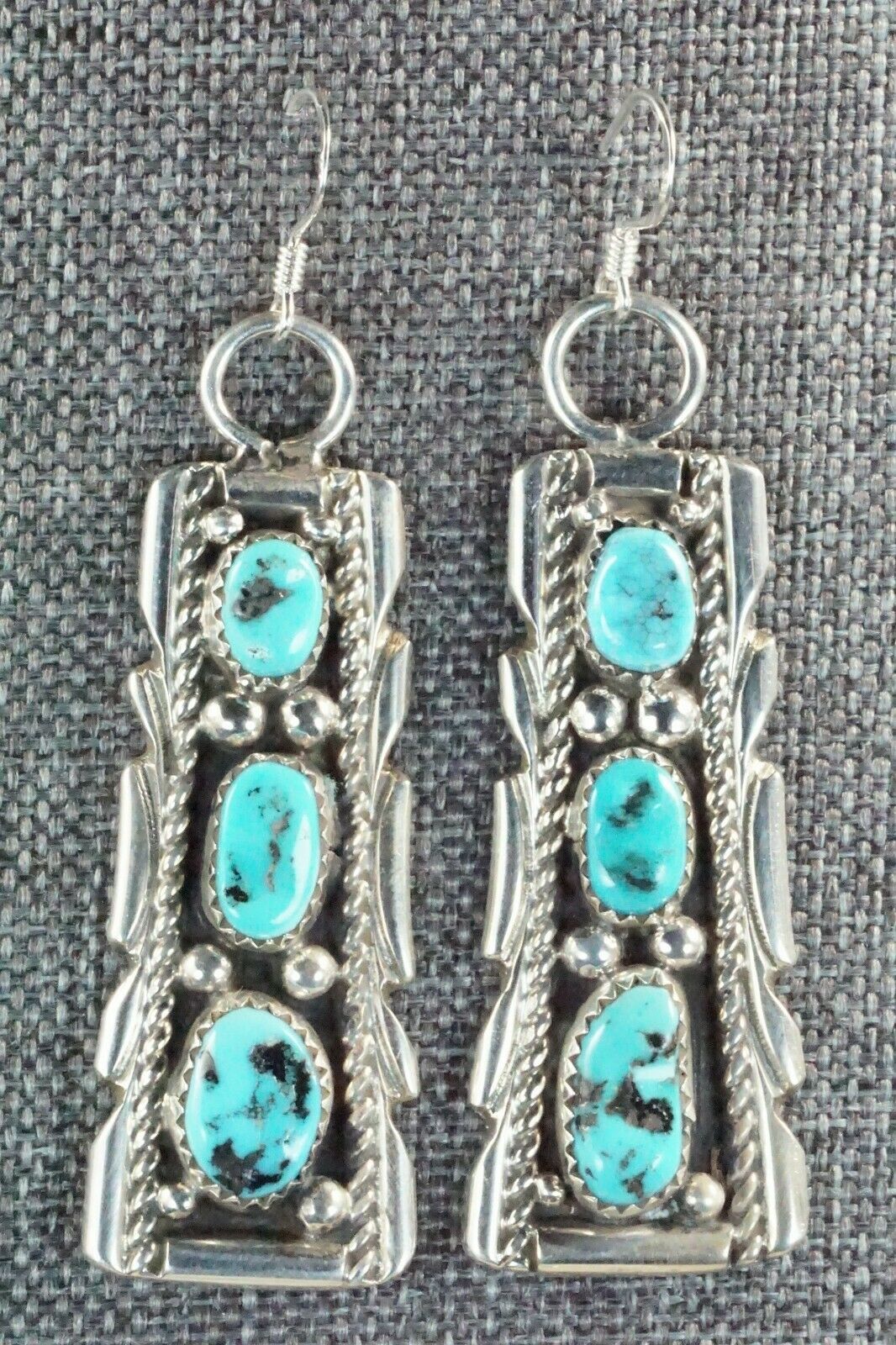 Turquoise & Sterling Silver Pendant and Earrings - Anthony Brown