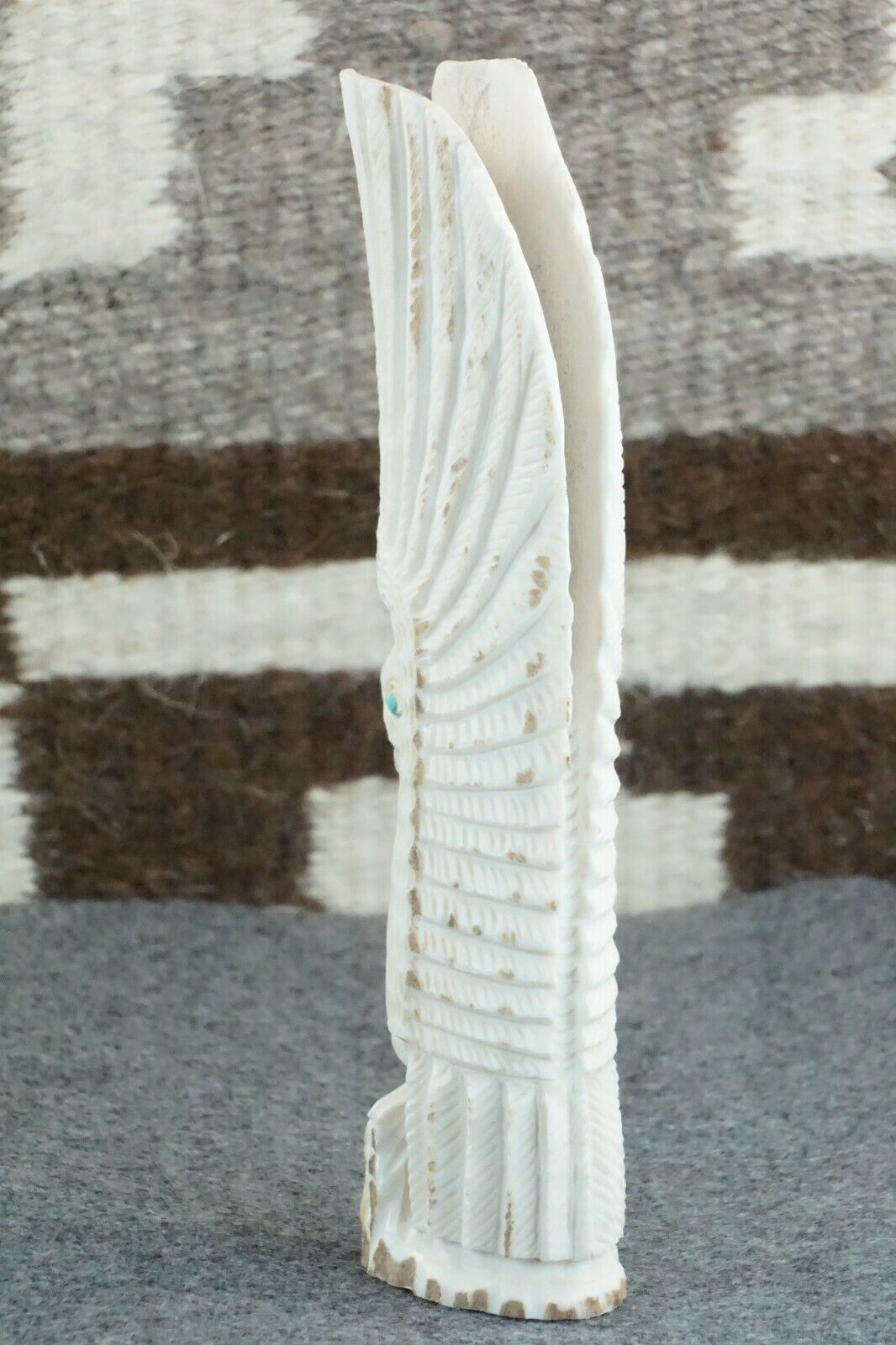 Eagle Zuni Fetish Carving - Garrick Weeka - High Lonesome Trading