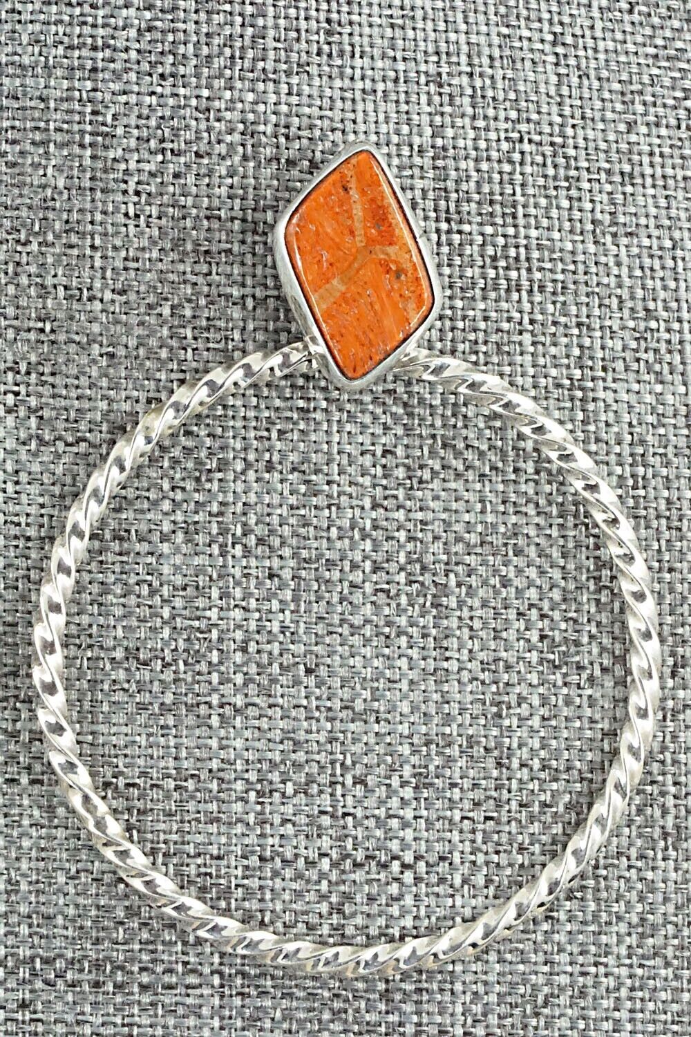 Sponge Coral & Sterling Silver Earrings - Annie Spencer