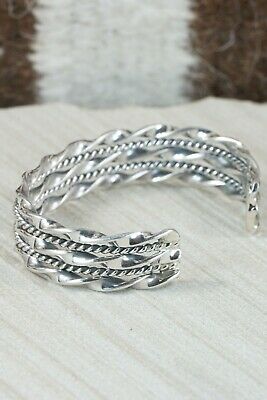 Navajo Sterling Silver Bracelet - Elaine Tahe