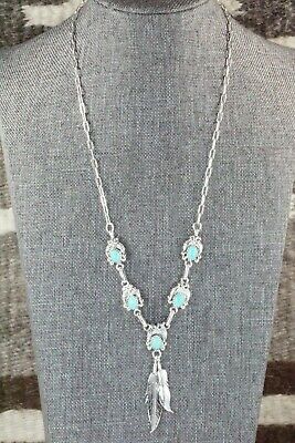 Turquoise & Sterling Silver Necklace - Verley Betone