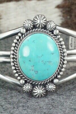 Turquoise and Sterling Silver Bracelet - Michael Calladitto