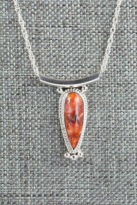 Spiny Oyster & Sterling Silver Necklace - Sharon McCarthy