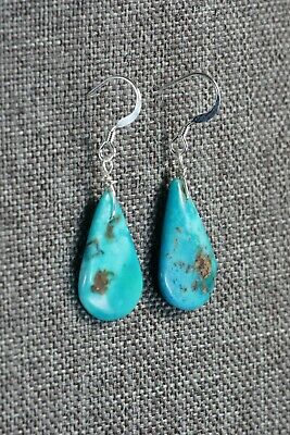 Navajo Turquoise & Sterling Silver Earrings - Native American