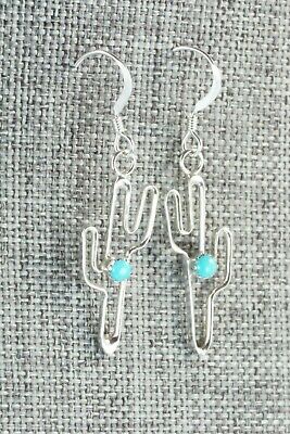 Turquoise & Sterling Silver Earrings - Marilyn Preston