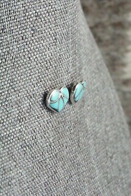 Turquoise & Sterling Silver Earrings - Thurza Leekya