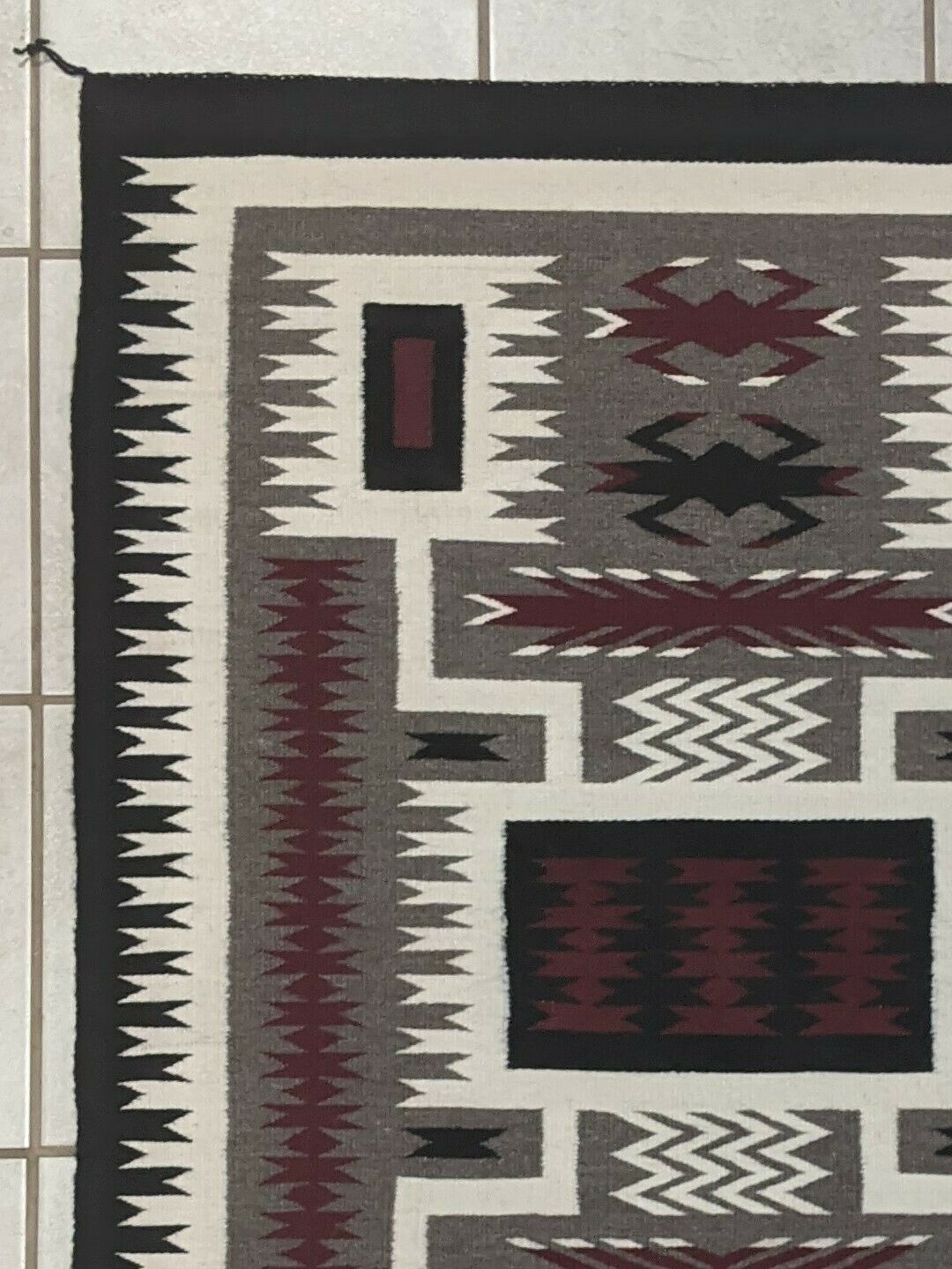 Navajo Handwoven Rug - 46.5in x 34in - Effie William - High Lonesome Trading