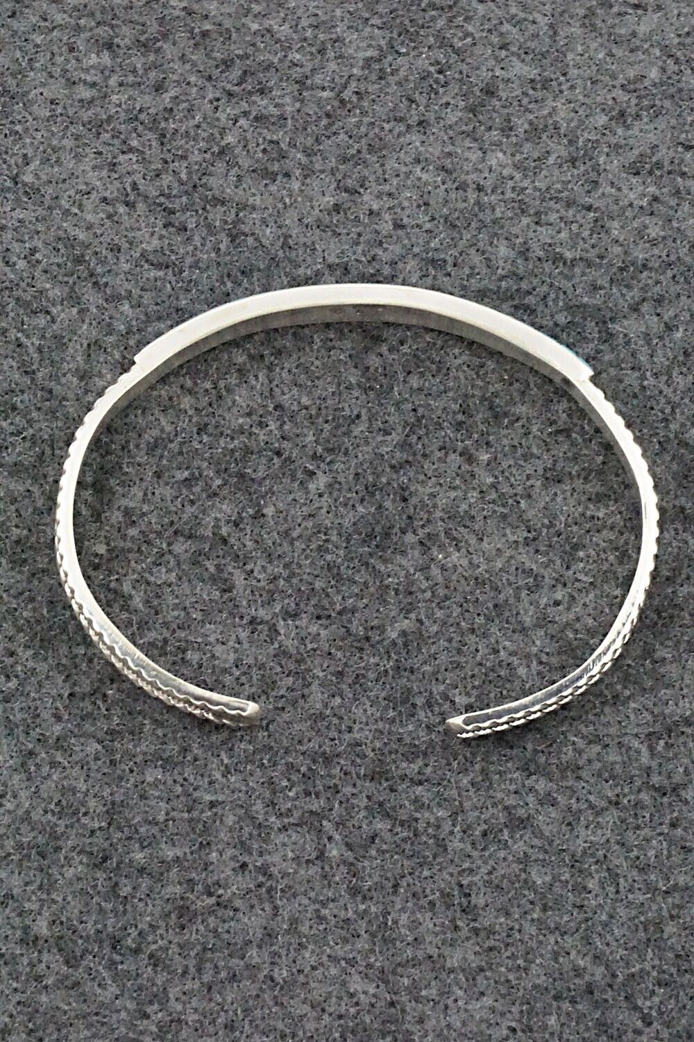 Turquoise & Sterling Silver Inlay Bracelet - Orlando Laweka